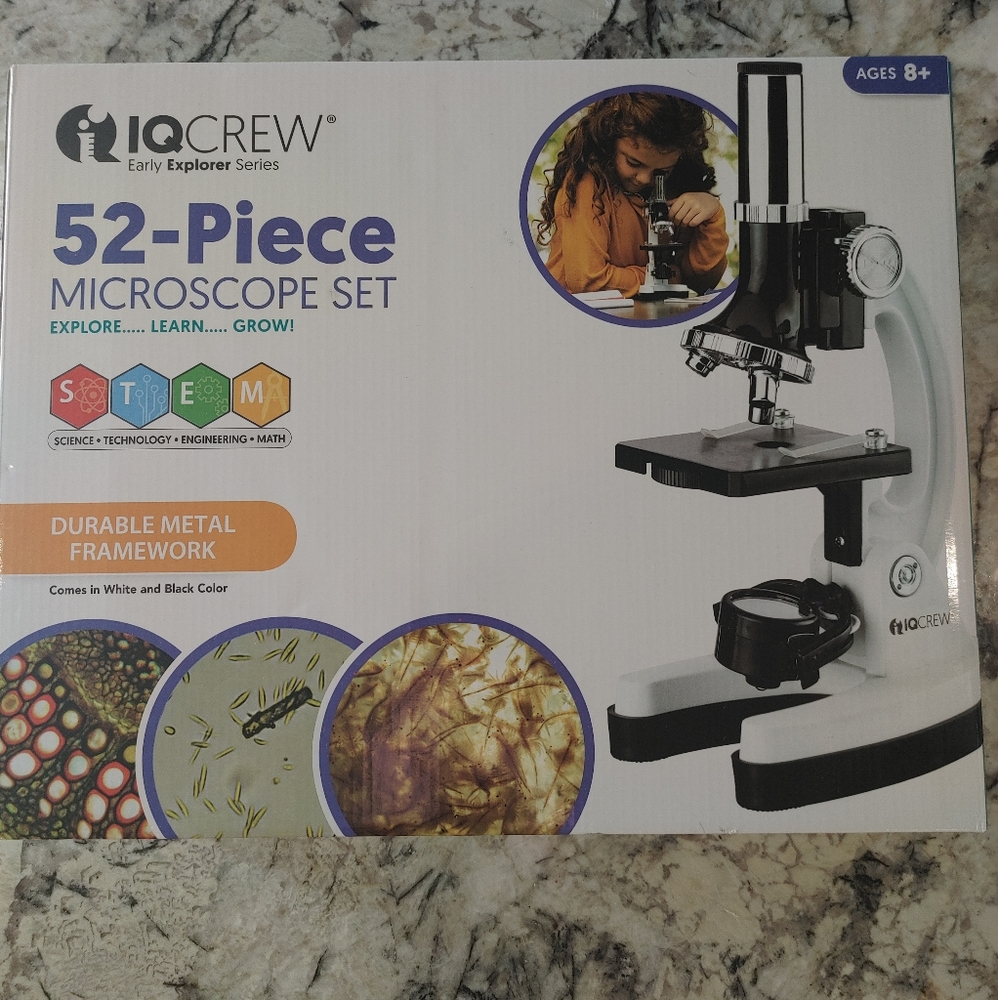 iqcrew 52 piece microscope set